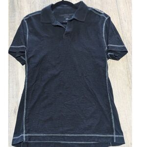 Mens Calvin Klein Black Short Sleeve Polo Shirt